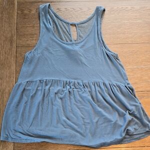 Kensie Dusty Blue Sleeveless Tank Top